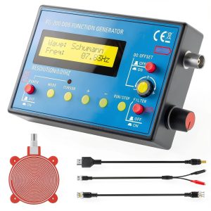 1Hz-500kHz DDS Signal Generator with Schumann Resonator, Portable Multifunction Waveform Generator with AC/DC Power, Ideal for Oscilloscope Calibration, Audio Testing, and Stress Relief-0