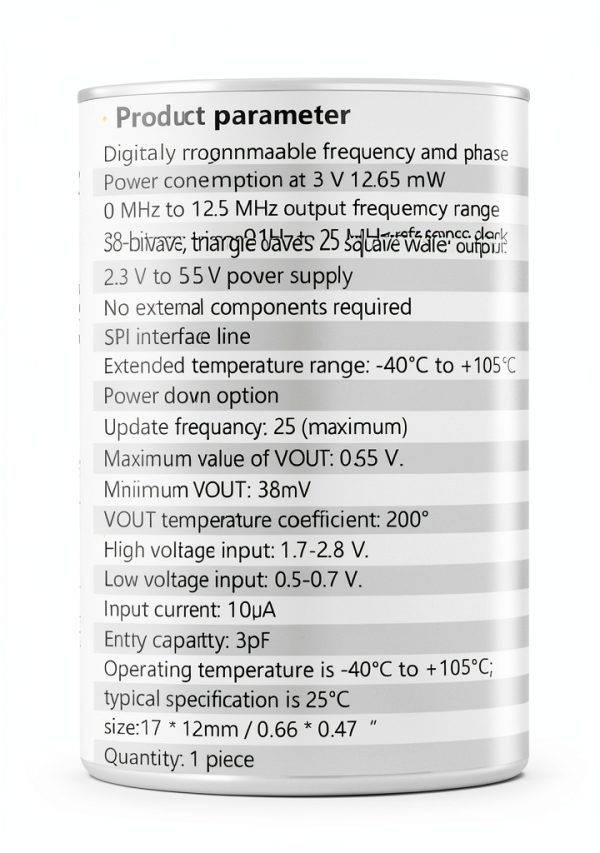 AD9833 HiLetgo Programmable Signal Generator, 0‑12.5 MHz SPI Output-5