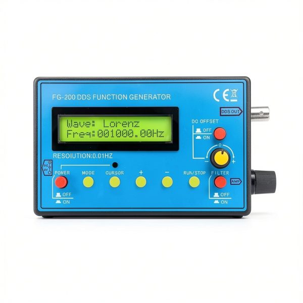 0.01Hz-500kHz DDS Signal Function Generator 7.83HZ Schumann Resonator Frequency Generator Portable Multifunction Waveform Generator,Ideal for Oscilloscope Calibration,-4