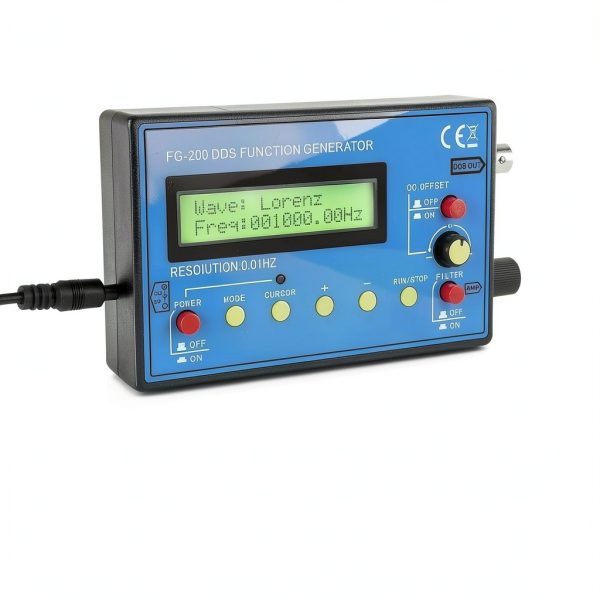 0.01Hz-500kHz DDS Signal Function Generator 7.83HZ Schumann Resonator Frequency Generator Portable Multifunction Waveform Generator,Ideal for Oscilloscope Calibration,-3
