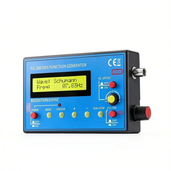 1Hz-500kHz DDS Signal Generator with Schumann Resonator, Portable Multifunction Waveform Generator with AC/DC Power, Ideal for Oscilloscope Calibration, Audio Testing, and Stress Relief-2