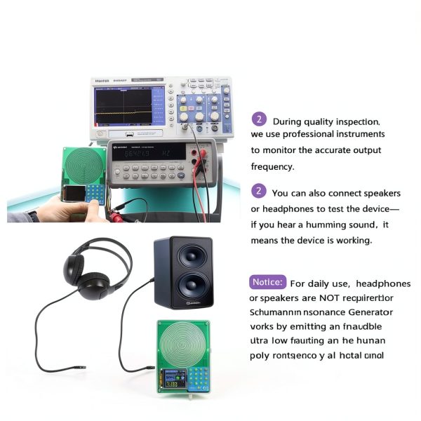 7.83Hz Schumann Resonance Generator Battery Powered, Ultra Low Frequency Generator for Healing, 0.001Hz-200KHz Adjustable Schumann Sine Wave Resonance Generator, Frequency Healing Device-9