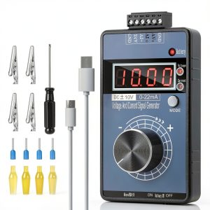 Riiai DC 0-10V 0/4-20mA Voltage Signal Generator with 4‑Digit Display-0