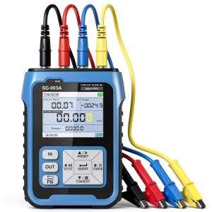 Riiai Upgraded 4-20mA 0-24V Current Signal Generator, Current Voltage Adjustable Analog Simulator, Real-time Curve, Multiple Signal Types, 3000mAh USB Rechargeable, Preset Value, for PLC Testing-0