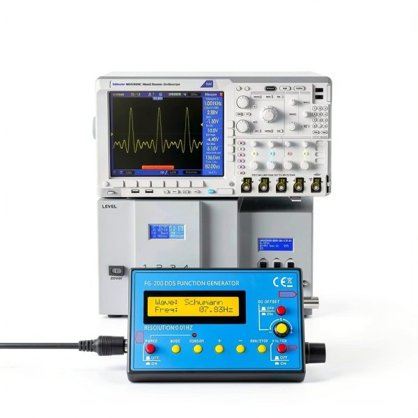 1Hz-500kHz DDS Signal Generator with Schumann Resonator, Portable Multifunction Waveform Generator with AC/DC Power, Ideal for Oscilloscope Calibration, Audio Testing, and Stress Relief-7