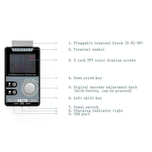 Adjustable Signal Generator 4-20mA 0-12V DC Voltage Current Analog-3